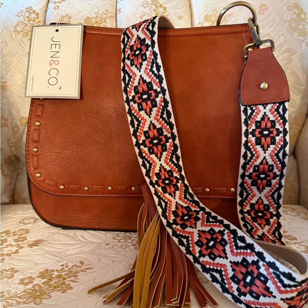 Vegan Leather Bag - Rust